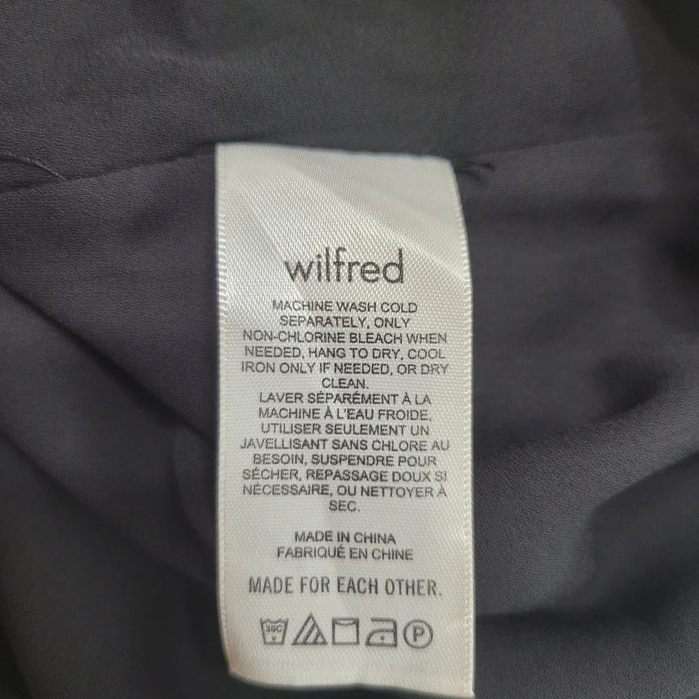 Wilfred Aritzia Rosalyn Dress Midi Black Size XS - Picture 12 of 13